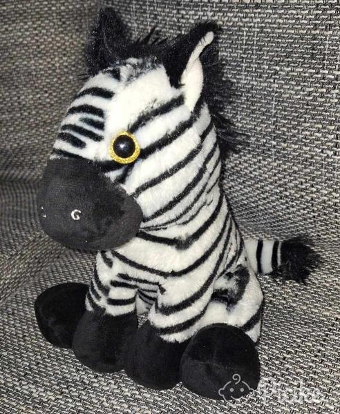 25cm magas plüss zebra