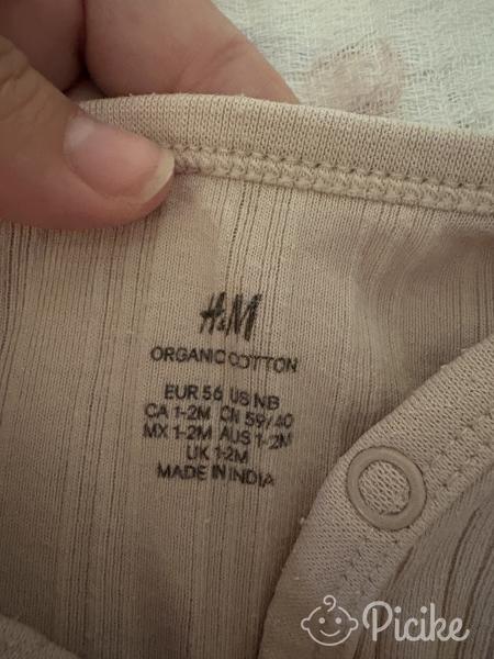 H&M unisex átlapolós body