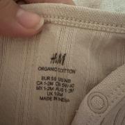 H&M unisex átlapolós body