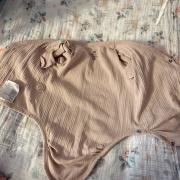 H&M unisex átlapolós body