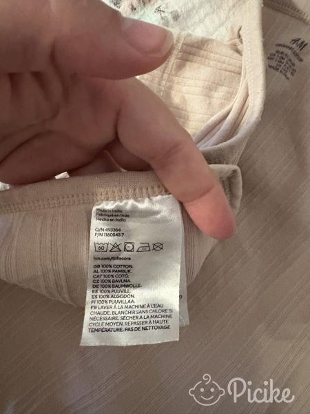 H&M unisex átlapolós body