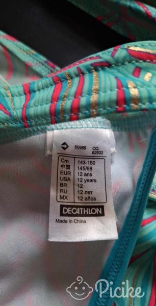146/152re Decathlon bikini dupla felsőrésszel