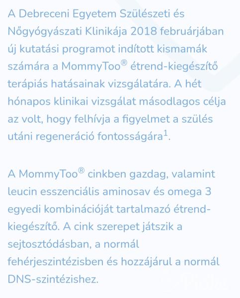 MommyToo szülés utáni vitamin / étrendkiegészítő