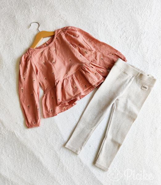 Next felső 98+Zara leggings 98 szett