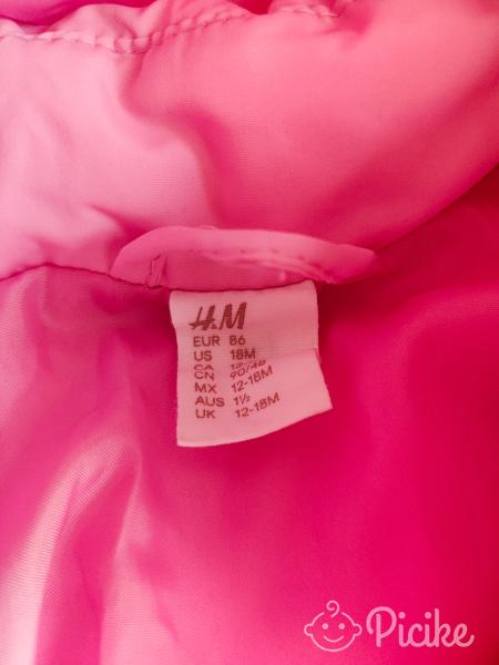 H&M rózsaszín pufidzseki 86