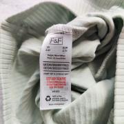 Bordázott bővülő leggings 98