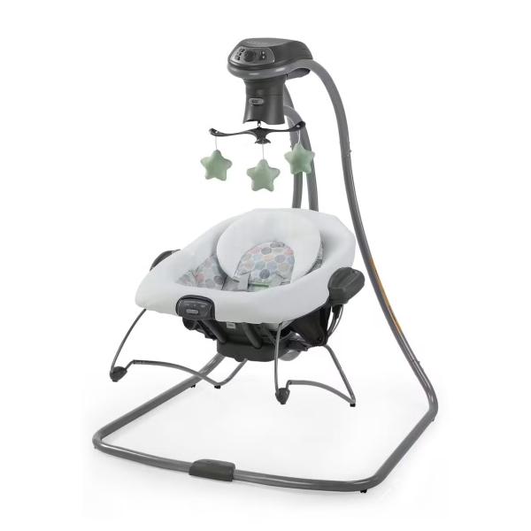 Graco Simple Sway 2-in-1 Swing and Bouncer with Removable Swing Seat and 6 Swinging Speeds