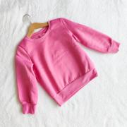 Rózsaszín bélelt pulóver 104