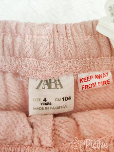 Zara rózsaszín melegítő nadrág 104