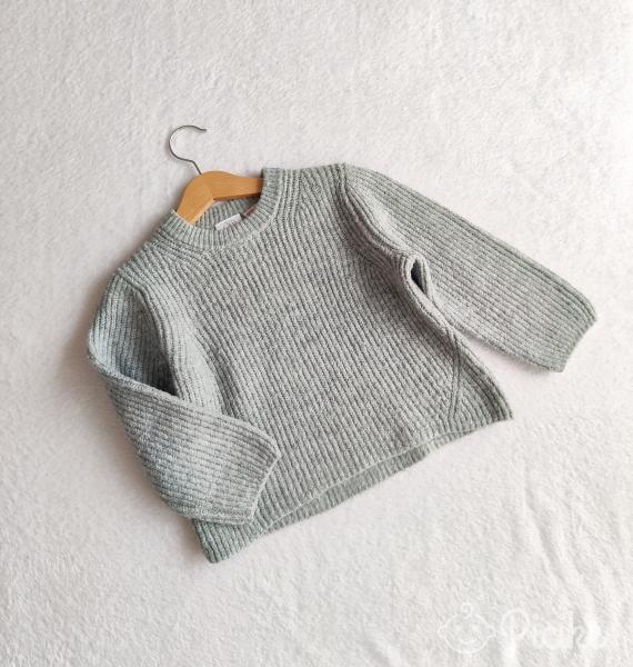 Menta színű kötött pulóver