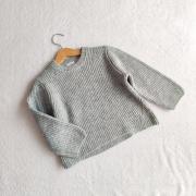 Menta színű kötött pulóver