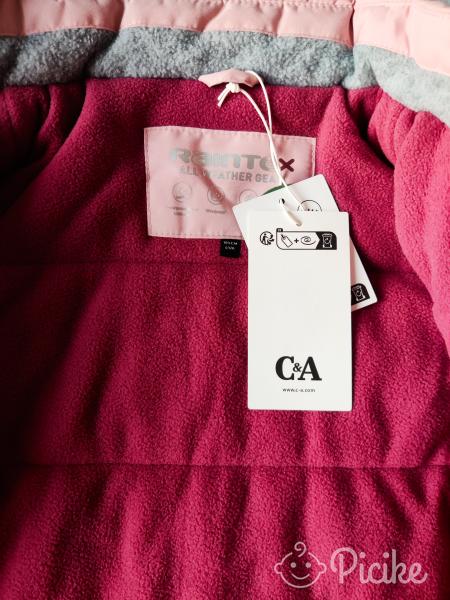 Címkés téli kislány kabát 104