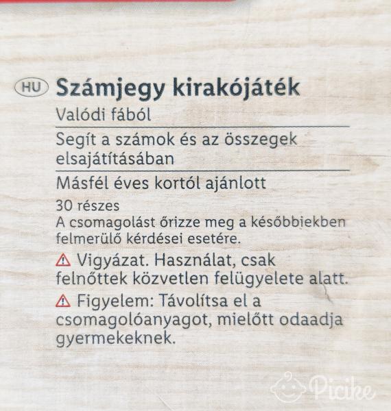 Számjegy kirakójáték