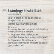 Számjegy kirakójáték