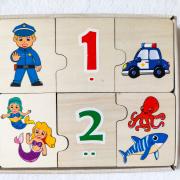 Számjegy fa kirakójáték