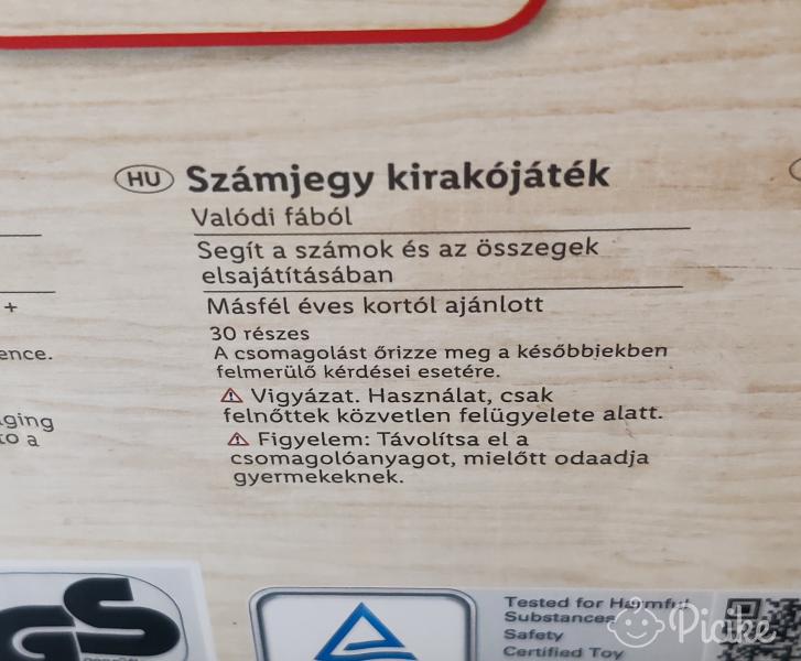 Számjegy fa kirakójáték