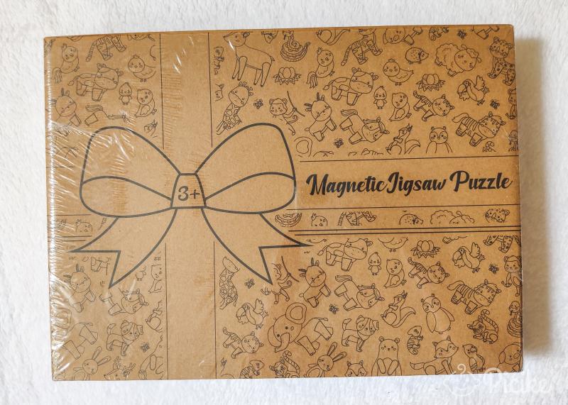 Új Mágneses kirakós játék+kréta+filc