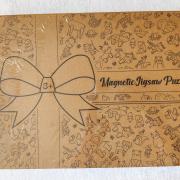 Új Mágneses kirakós játék+kréta+filc