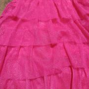 Rózsaszín fodros kisruha
