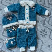 Kötött babaruha szett