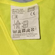 3-6évesre láthatósági mellény