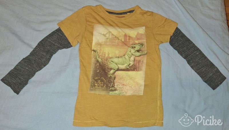 98/104 vékony dínós felső