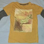 98/104 vékony dínós felső