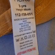 98/104 vékony dínós felső