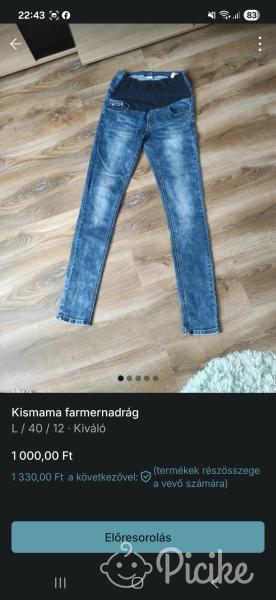 Kismamanadrág L méretű