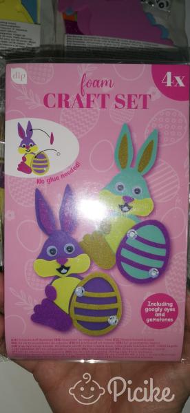 Kreatív játék csomag, húsvéti jellegű, 5 csomag, minden csomagban 4 db figura