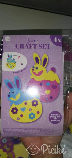 Kreatív játék csomag, húsvéti jellegű, 5 csomag, minden csomagban 4 db figura