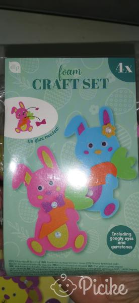 Kreatív játék csomag, húsvéti jellegű, 5 csomag, minden csomagban 4 db figura