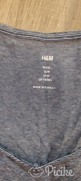Szürke csíkos H&M ruha M méretben